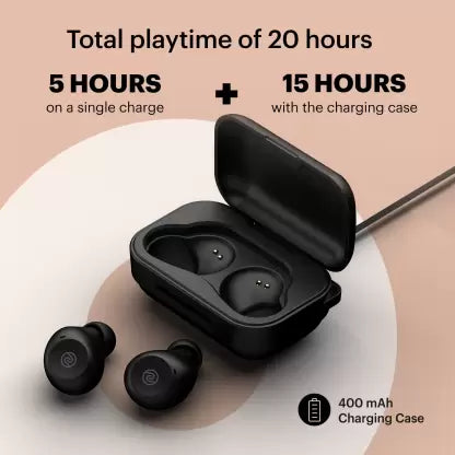 Noise Shots ERGO Truly Wireless Bluetooth Headset (Stealth Black, True Wireless) Noise Shots ERGO Truly Wireless Bluetooth Headset (Stealth Black, True Wireless)